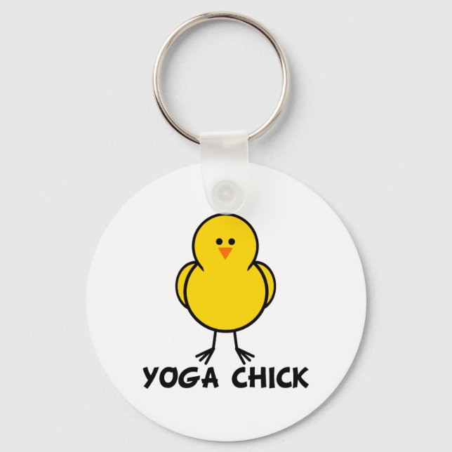 Yoga Chick Schlüsselanhänger (Vorderseite)