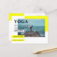 Yoga Class Business Postcard