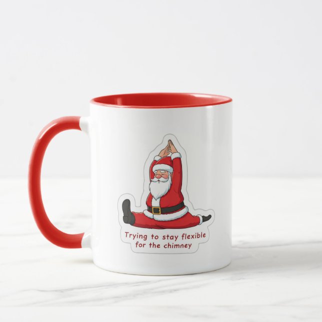 Yoga Claus Tasse (Links)