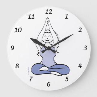 Yoga Clock Große Wanduhr
