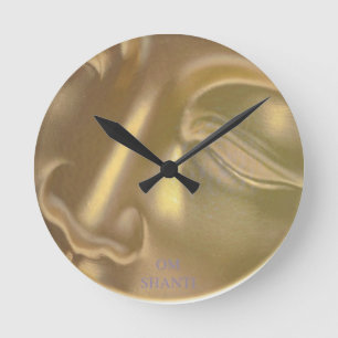 Yoga Clock Runde Wanduhr