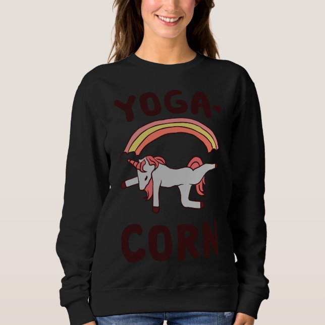 Yoga Corn Sweatshirt (Vorderseite)