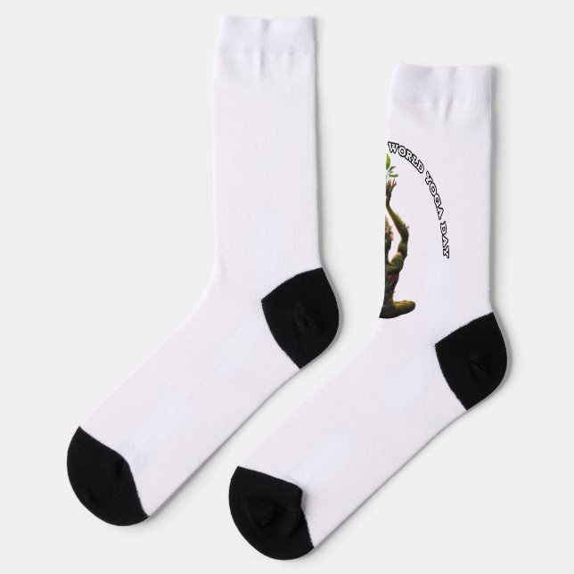Yoga Custom Nachhaltig Premium Crew Sock Socken (Linkes Detail)