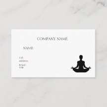 Yoga DER BASISVORLAGE FÜR UNTERNEHMENSKARTE