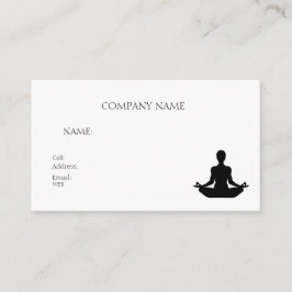 Yoga DER BASISVORLAGE FÜR UNTERNEHMENSKARTE Visitenkarte