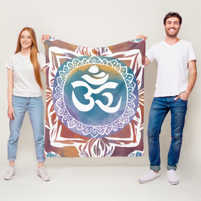 Yoga-Design Fleecedecke (Beispiel)