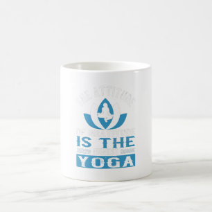 Yoga Die Höhe der Dankbarkeit ist der höchste Yoga Kaffeetasse