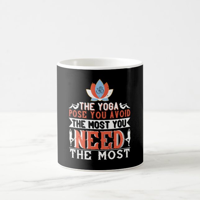 Yoga - Die Yoga-Pose, die Sie am dringendsten benö Kaffeetasse (Mittel)