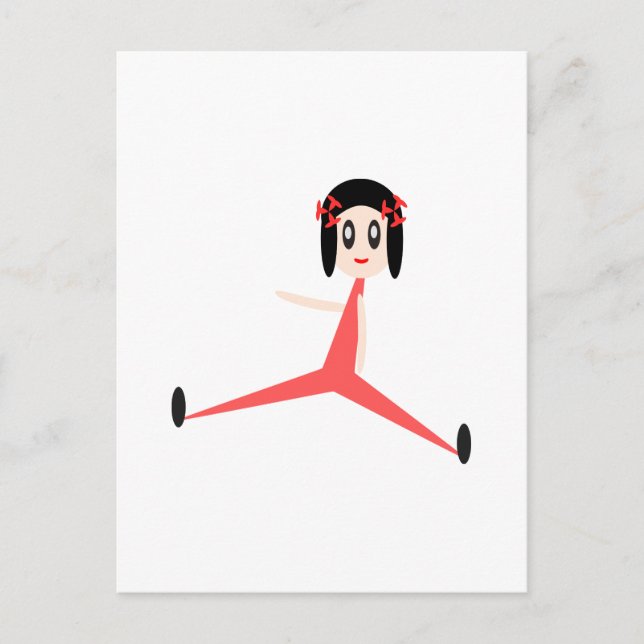"Yoga Diva" Postkarte (Vorderseite)