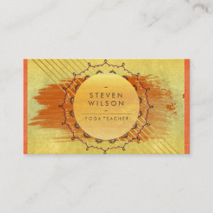 Yoga Doacher Mandala Meditation Holistische Massag Visitenkarte