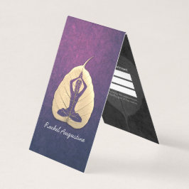 Yoga Doacher Meditation Pose Bodhi Leaf Preisliste Visitenkarten