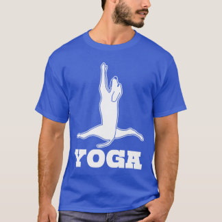 Yoga Dog Spagat Meditation Freund Junge T-Shirt