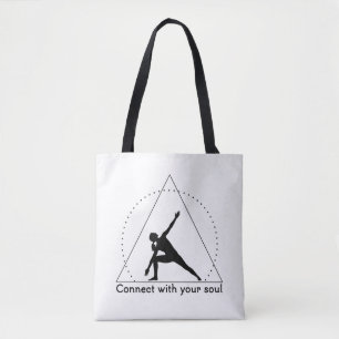 Yoga-Dreieckspose-Emblem Tasche