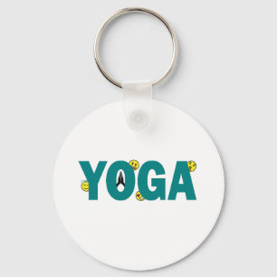 Yoga-Emoji-Schlüsselanhänger Schlüsselanhänger