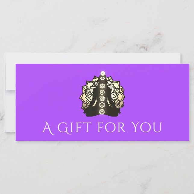 Yoga Energy Healer Holiday Geschenkgutschein (Vorderseite)
