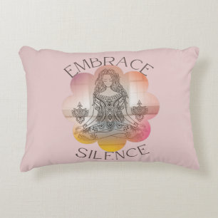 Yoga Enhance Silence Lotus Blume für Yoga Liebhabe Dekokissen