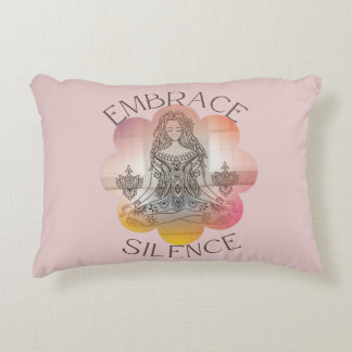 Yoga Enhance Silence Lotus Blume für Yoga Liebhabe Dekokissen