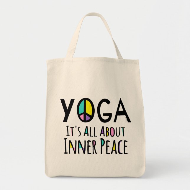 Yoga Es geht um inneren Frieden Tragetasche (Vorne)