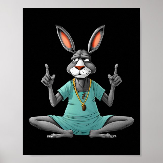 Yoga Esel  Poster (Vorne)