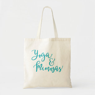 Yoga et sac fourre-tout à mimosas