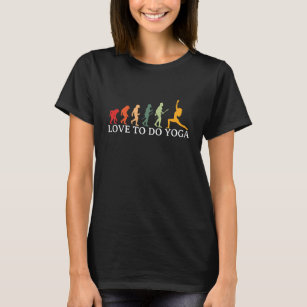 Yoga Evolution Funny Vintag T-Shirt