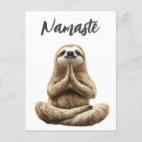 Yoga Faultier Namaste