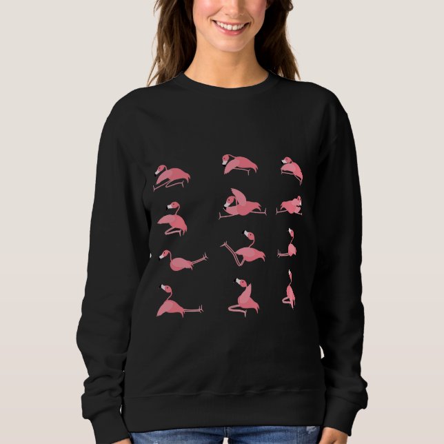 Yoga Flamingo Sweatshirt (Vorderseite)
