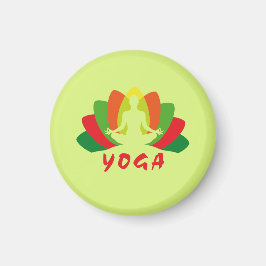 Yoga Flor de Loto Magnet