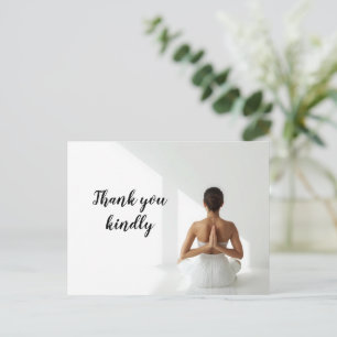Yoga-Frau  Postkarte