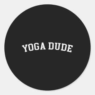 Yoga-Freak Runder Aufkleber