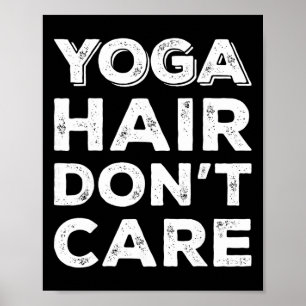 Yoga-Frisur, egal, lustiger Muskel-Tanktop Fitness Poster