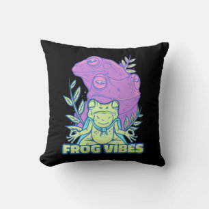 Yoga Frog Vibes Kissen