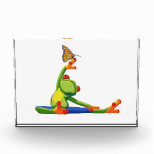Yoga-Frosch Fotoblock