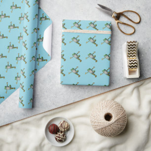Yoga-Frosch Geschenkpapier