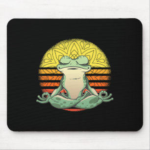 Yoga Frosch Meditation Sport Mousepad