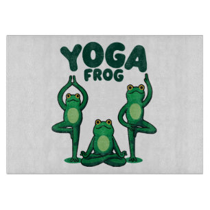 Yoga Frösche Schneidebrett