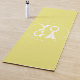 YOGA | Fun Typografie - Sonnengelb Yogamatte