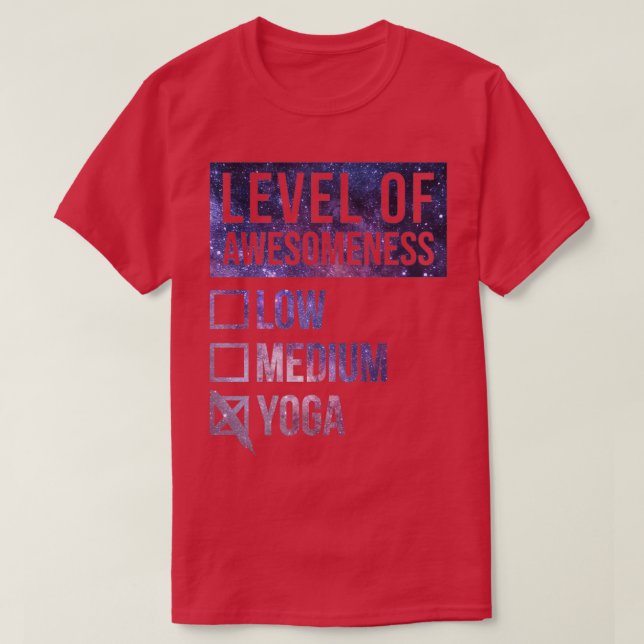 Yoga Funny Art Yoga T-Shirt (Design vorne)
