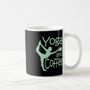 Yoga für Frauen mit Sprüchen Yoga und Kaffee Kaffeetasse