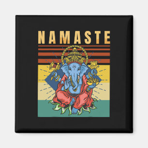 Yoga - Ganesha - Spirituelle Meditation - Namaste Magnet