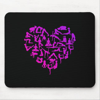Yoga Gansha Namaste Herzposen Meditation _1 Mousepad