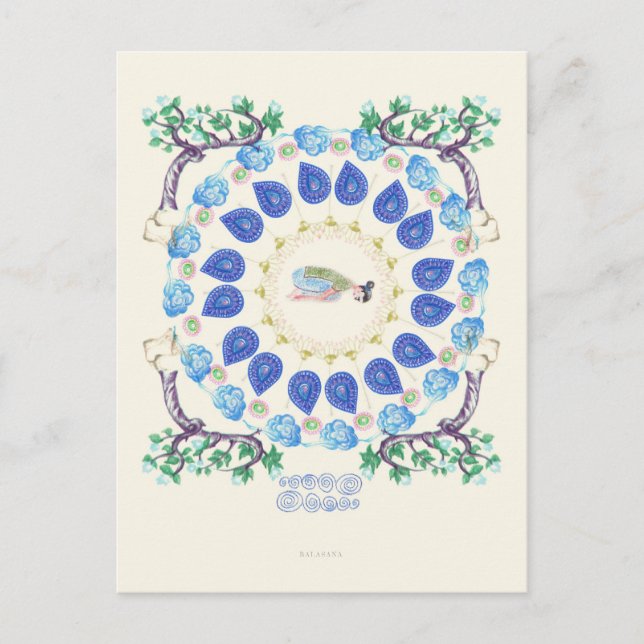 Yoga Garden II Postkarte (Vorderseite)