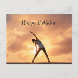 Yoga Geburtstag Postkarte