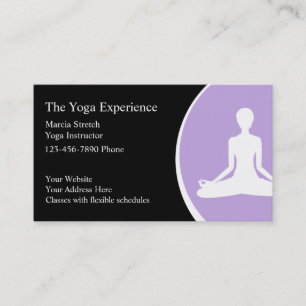 Yoga-Geschäftskarten Visitenkarte