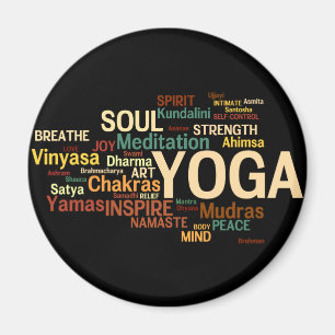 Yoga-Geschenk für Instruktoren - Inspirierend Word Magnet