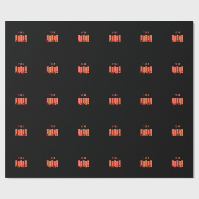 Yoga Geschenkpapier (Flach)
