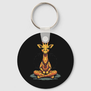 Yoga Giraffe Meditation Achtsamkeit Zen Namaste Schlüsselanhänger