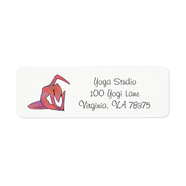 Yoga Girl Address Return Lable (Vorne)