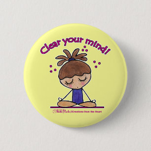 Yoga Girl-Clear Your Mind Button