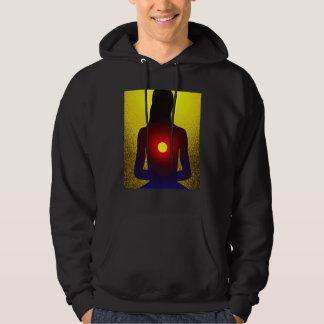 Yoga Girl Female Sun Salutation Meditation Chakra  Hoodie